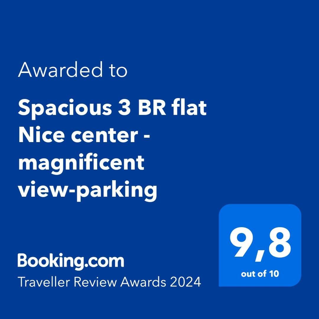 Spacious 3 Bedroom Flat Nice Center - Magnificent View-Parking Екстер'єр фото