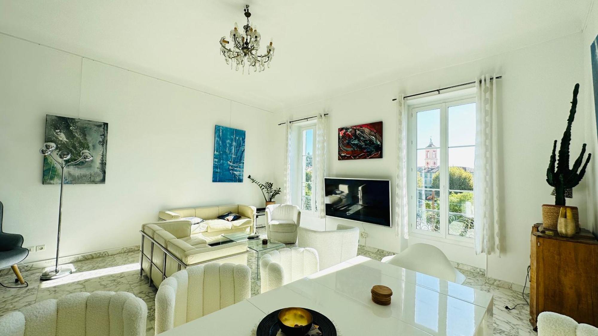 Spacious 3 Bedroom Flat Nice Center - Magnificent View-Parking Екстер'єр фото